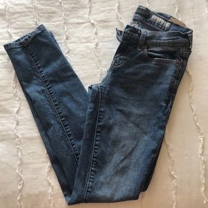 Denim skinny jeans